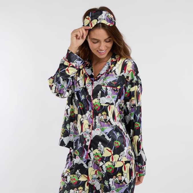 Disney Villains Ladies Satin Pyjamas