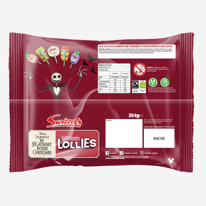 The Nightmare Before Christmas Lucious Lollies 354g