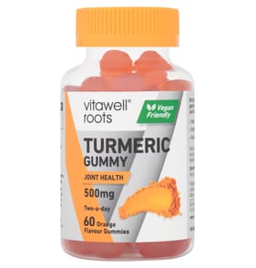 Vitawell Roots Turmeric 500mg Gummies 500mg 60s - Orange Flavour