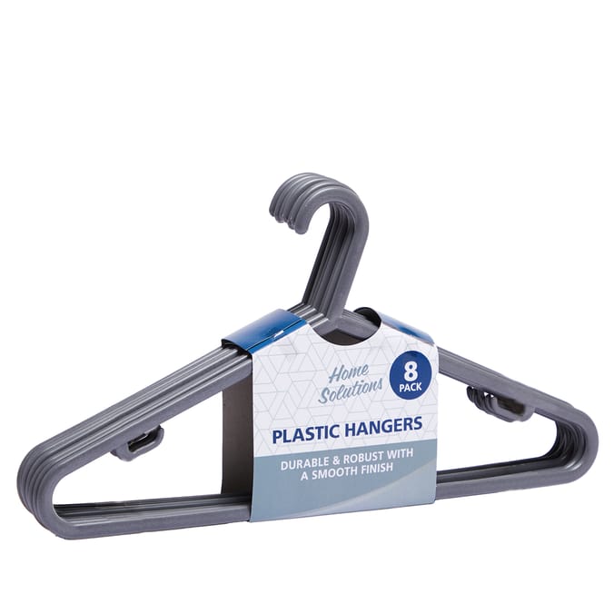 Home Solutions Plastic Hangers 8 Pack