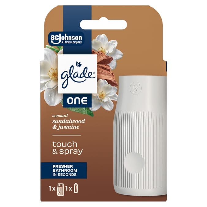 Glade Touch & Spray Bathroom Starter Kit - Sensual Sandalwood & Jasmine