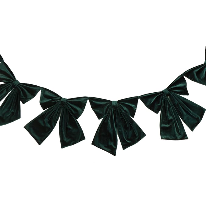 Festive Feeling Alpine Woods Christmas Bow Garland