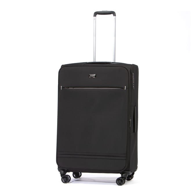 Salisburys Premium Soft Shell Expandable Suitcases - Black