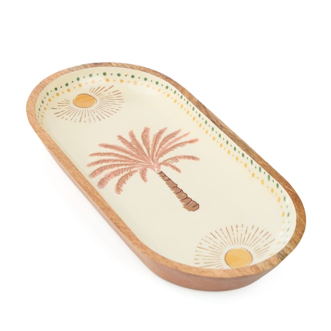 Desert Dusk Mango Wood Oval Plate 