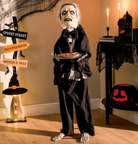 Hallow Scream Animated 4Ft Spooky Butler