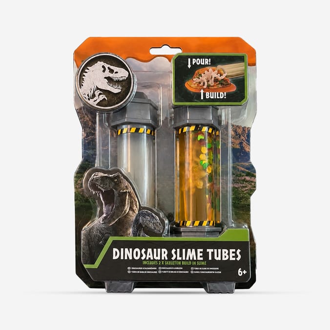 Jurassic World Dinosaur Slime Tubes 2 Pack