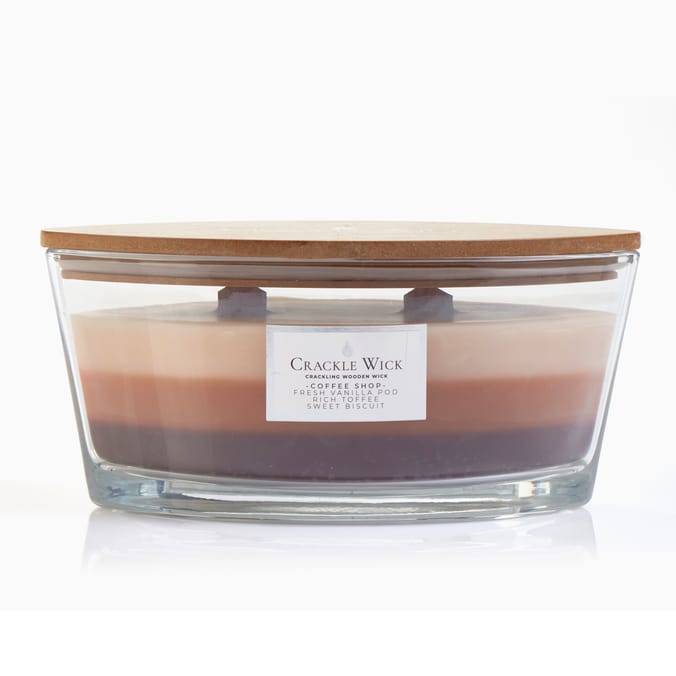 Crackle Wick Scented Candle - Coffee Shop 