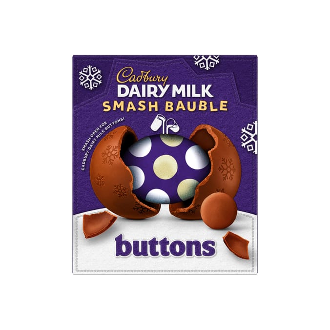 Cadbury Dairy Milk Buttons Smash Bauble 90g