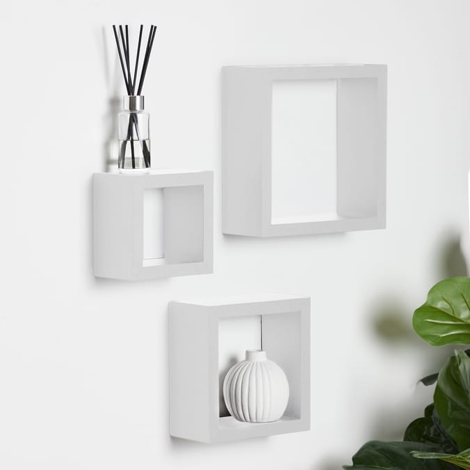 Home Set Of 3 Cube Shelves