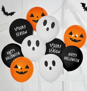 Hallow Scream Spooky Balloons 10 Pack