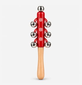 Sleigh Bells Wooden Jingle Stick 