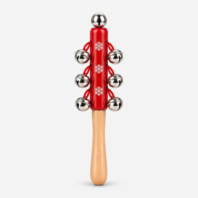 Sleigh Bells Wooden Jingle Stick 