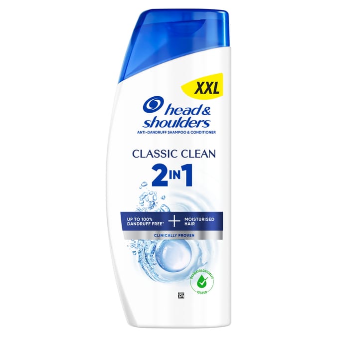 Head & Shoulders Classic Clean 2in1 Anti Dandruff Shampoo 625ml