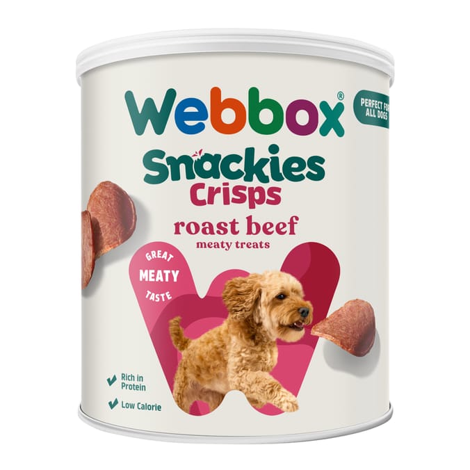 Webbox Snackies Crisps Roast Beef Meaty Treats 35g