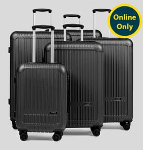 Super 5 Little Venice Hard Shell Suitcase Set of 5 - Black