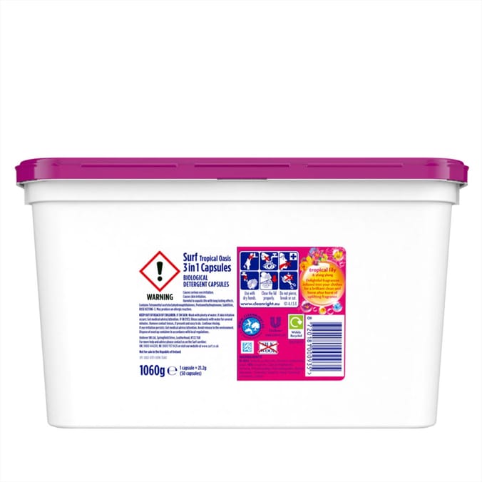 Surf Tropical Lily & Ylang-Ylang Washing Capsules 50 Washes