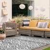 The Outdoor Living Collection Garden Rugs 150 x 240cm - Grey Aztec