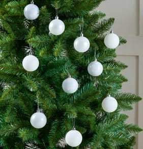 Festive Feeling 6cm Christmas Bauble 20 Pack - White