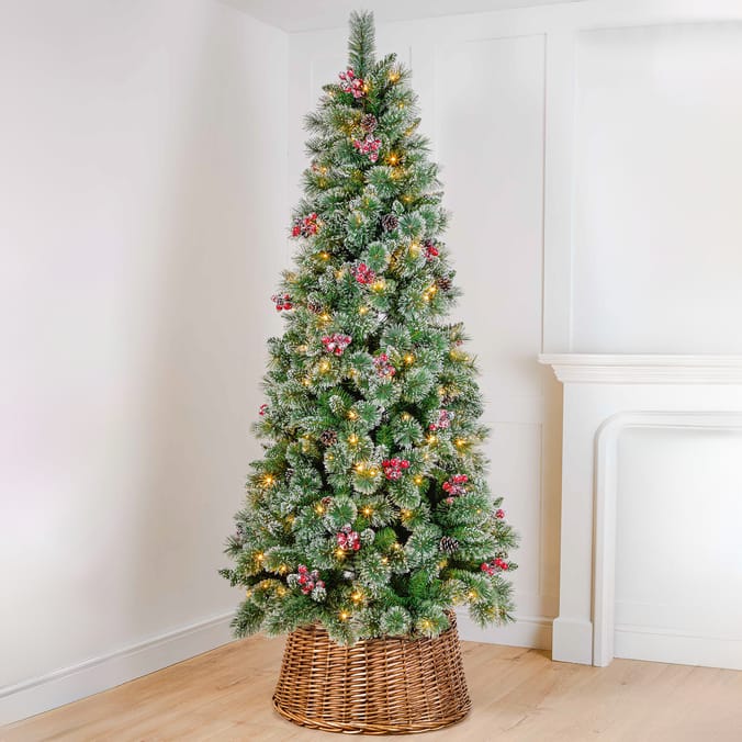 Festive Feeling 7ft Frosted Berry Pre-Lit Christmas Tree