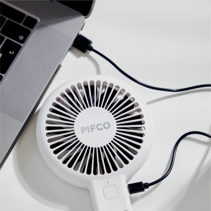 Pifco 2-In-1 Rechargeable Handheld Fan