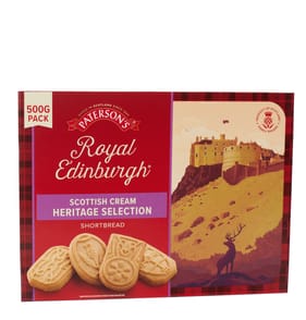 Paterson's Royal Edinburgh Scottish Cream Heritage Selection Shortbread 500g