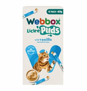 Webbox Lick-e-Puds 4 x 15g - Vanilla