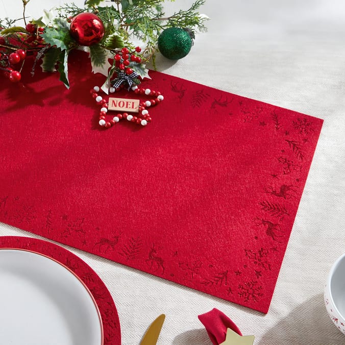 Festive Feeling Felt Table Runner 112 x 38cm