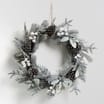 Nordic Spirit Snowy Decorated 24" Wreath