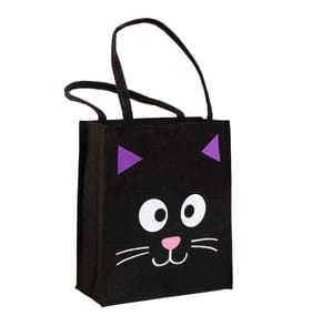 Hallow Scream Felt Treat Bag - Cat