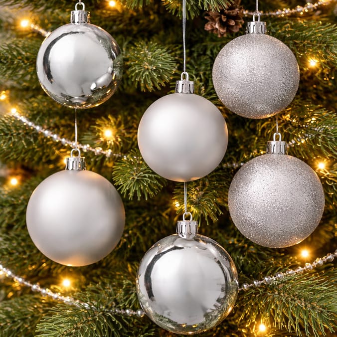 Festive Feeling 10cm Christmas Bauble 6 Pack