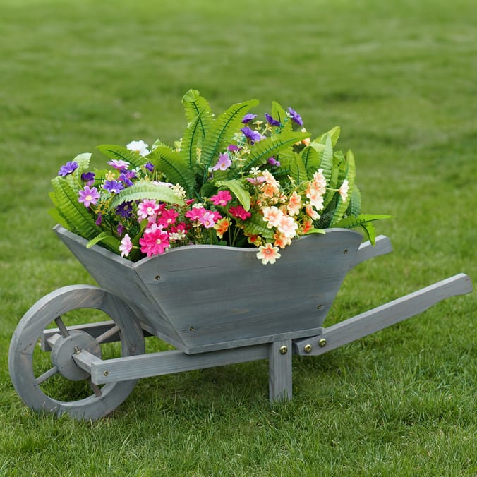 Jardin Wooden Wheelbarrow Planter