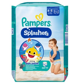 Pampers Splashers Disposable Swim Pants 11s Age 4-5