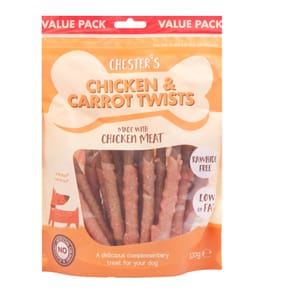 Chester's 320g Chicken & Carrot Twists