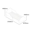 Liberty House Toys Two Tone Bed & 9 Bin Storage Set - White & Green