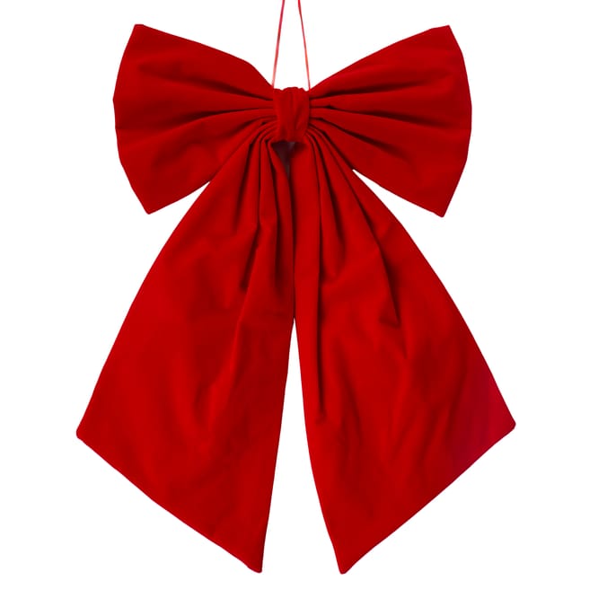 Winter Charm Large Velvet Bow