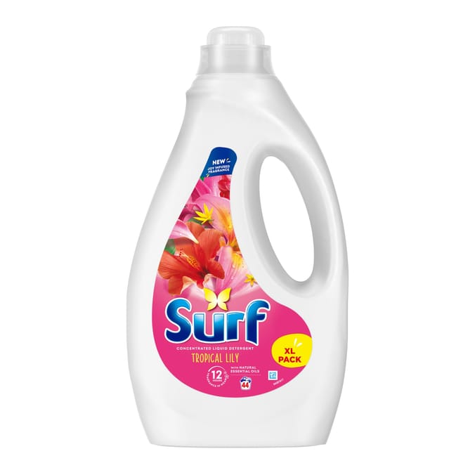 Surf Laundry Washing Liquid Detergent 44 Washes 1.188 Litre - Tropical Lily