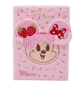 Disney Munchlings A4 Fluffy Notebook - Pink
