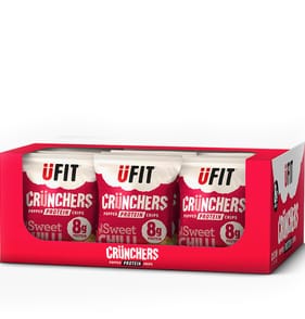 Ufit Crunchers Popped Protein Chips Thai Sweet Chilli Flavour 35g x 18
