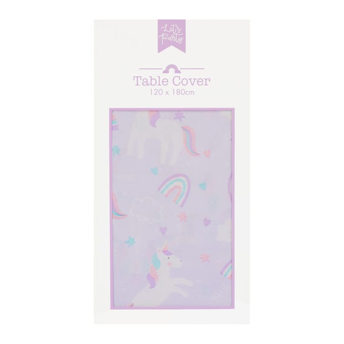 Let's Party Unicorn Table Cover