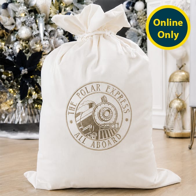 The Polar Express Cream Christmas Sack