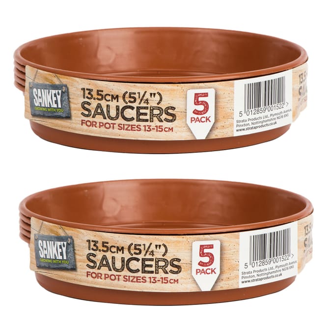 Sankey Grow Saucer 13.5cm 5 Pack x2