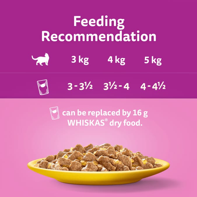 Whiskas Senior 7+ Poultry Feasts in Jelly Cat Food Pouches 12 x 85g