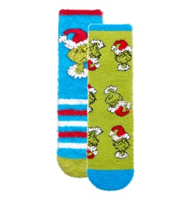 Grinch Kids Blue & Green Odd Socks - Size 9-12