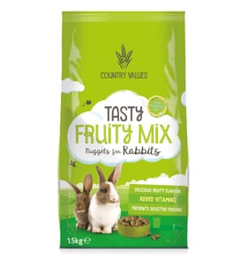 Country Values Tasty Fruity Mix Nuggets For Rabbits 1.5kg