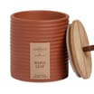 The Lifestyle Edit Autumn Ceramic Ribbed Candle - Maple Leaf