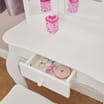 Liberty House Toys Kids White Vanity Table and Stool Set