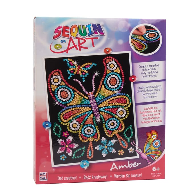 Sequin Art - Amber Butterfly