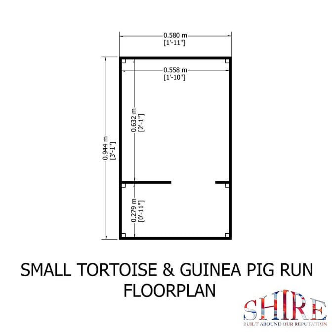 Shire Tortoise & Guinea Pig Run