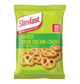 SlimFast Baked Pretzels 23g - Sour Cream & Chive x24