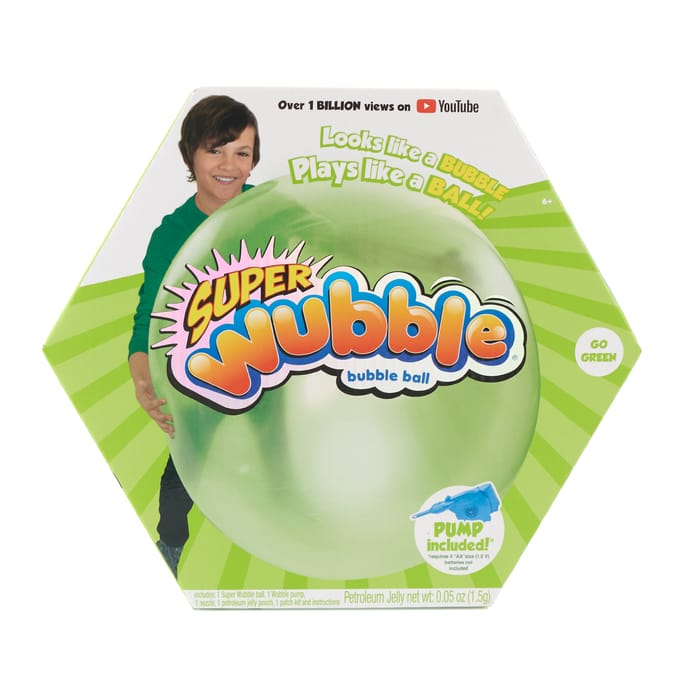 Super Wubble Bubble Ball with Pump - Go Green